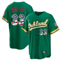 Athletics #33 Henry Bolte Player Kelly Green USA 250 Fourth of July Home Game Gdoa250Ys Stitched Jerseys