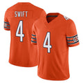 C.Bears #4 D'Andre Swift Player Orange Vapor F.U.S.E. Limited Home Game Gdoa Stitched Jerseys