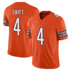 C.Bears #4 D'Andre Swift Player Orange Vapor F.U.S.E. Limited Home Game Gdoa Stitched Jerseys