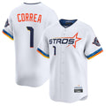 H.Astros #1 Carlos Correa Player White City Connect Limited Home Gdoa Stitched Jerseys