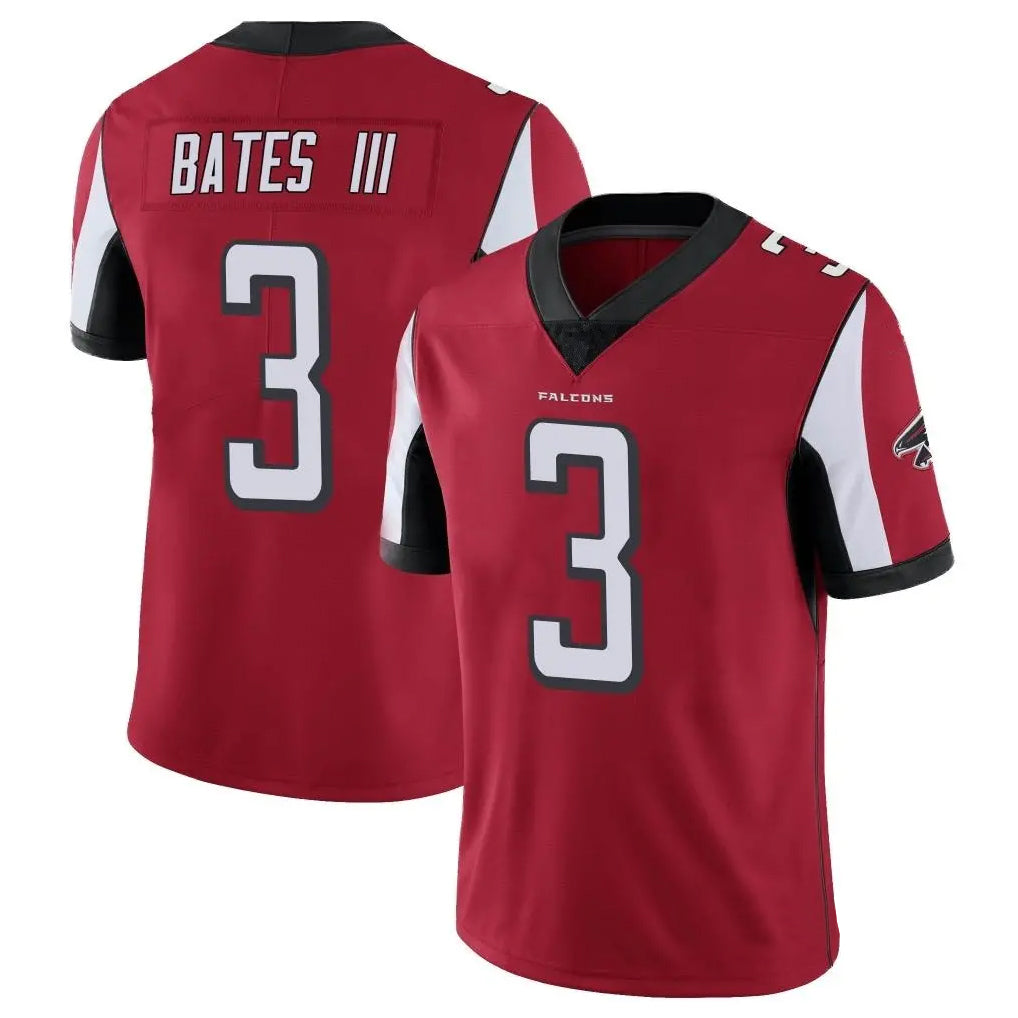 A.Falcons #3 Jessie Bates III Player Red Color Vapor Untouchable Limited Home Game Gdoa Stitched Jerseys