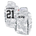 NY.Jets #21 Brandon Stephens Player Arctic Camo Salute to Service Pullover Hoodies Limited Game Gdoa Stitched Jerseys