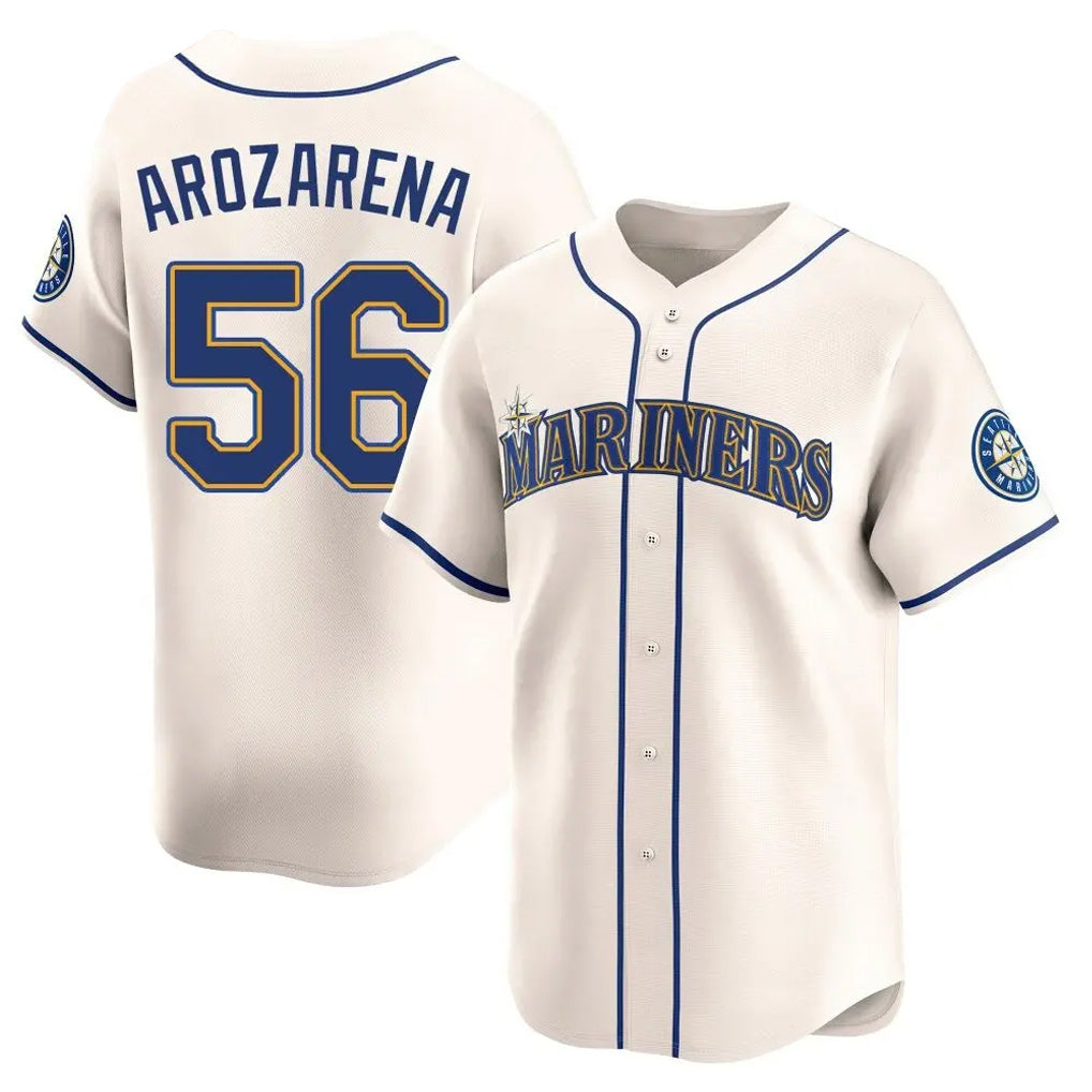 S.Mariners #56 Randy Arozarena Player Cream Home Limited Fdoa Stitched Jerseys