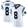 C.Panthers #8 Jaycee Horn Player White Vapor F.U.S.E. Limited Home Game Gdoa Stitched Jerseys