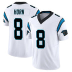 C.Panthers #8 Jaycee Horn Player White Vapor F.U.S.E. Limited Home Game Gdoa Stitched Jerseys