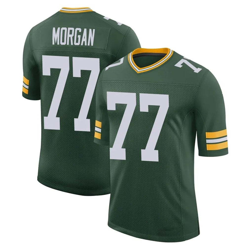 GB.Packers #77 Jordan Morgan Player Green Limited Classic Home Game Gdoa Stitched Jerseys