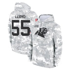 C.Panthers #55 Devin Lloyd Player Arctic Camo Salute to Service Pullover Hoodies Limited Game Gdoa Stitched Jerseys