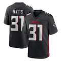 A.Falcons #31 Xavier Watts Player Black Home Game Gdoa Stitched Jerseys
