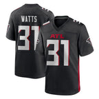 A.Falcons #31 Xavier Watts Player Black Home Game Gdoa Stitched Jerseys