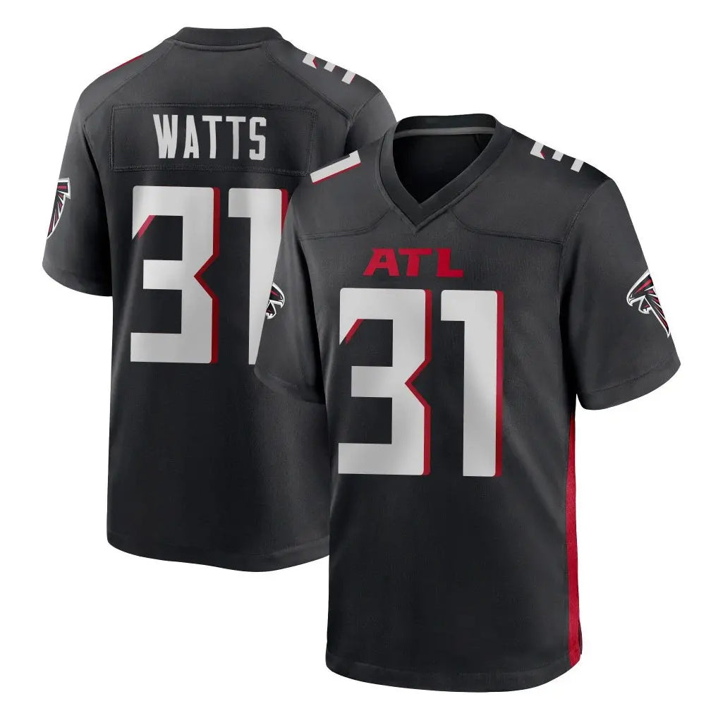 A.Falcons #31 Xavier Watts Player Black Home Game Gdoa Stitched Jerseys