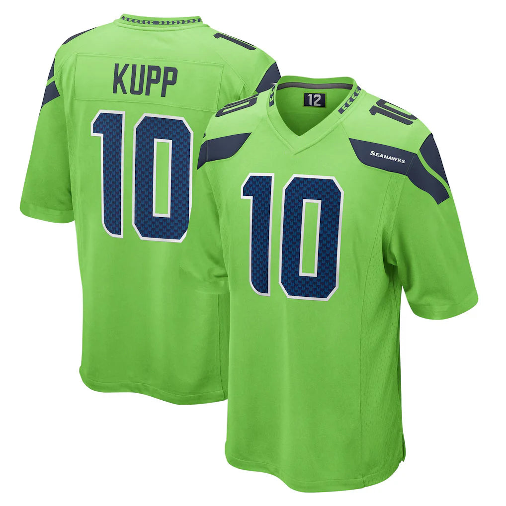 S.Seahawks #10 Cooper Kupp Player Green Home Game Gdoa Stitched Jerseys