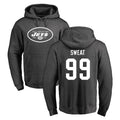 NY.Jets #99 T'Vondre Sweat Player Gray Pullover Hoodies Limited Game Gdoa Stitched Jerseys
