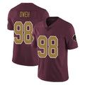 W.Commanders #98 Odafe Oweh Player Burgundy Alternate Vapor Untouchable Home Game Gdoa Stitched Jerseys