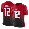 A.Falcons #12 Avieon Terrell Player Red Vapor F.U.S.E. Limited Gdoa Stitched Jerseys