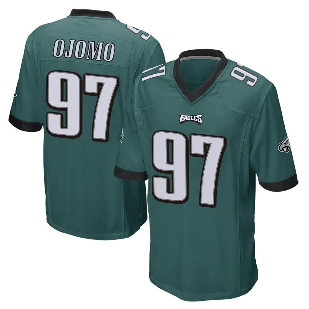 P.Eagles #97 Moro Ojomo Player Team Color Green Home Game Gdoa Stitched Jerseys