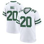 NY.Jets #20 Breece Hall Player White Legacy Home Game Gdoa Stitched Jerseys