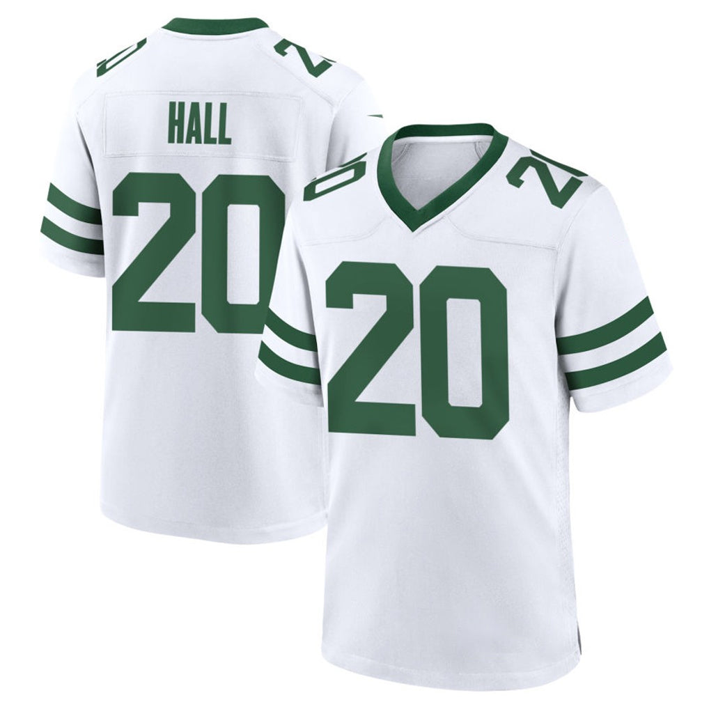 NY.Jets #20 Breece Hall Player White Legacy Home Game Gdoa Stitched Jerseys