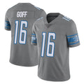 D.Lions #16 Jared Goff Player Gray Vapor Untouchable Limited Home Game Gdoa Stitched Jerseys