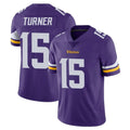 M.Vikings #15 Dallas Turner Player Purple Limited Vapor Untouchable Home Game Gdoa Stitched Jerseys