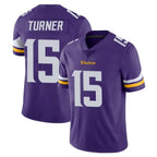 M.Vikings #15 Dallas Turner Player Purple Limited Vapor Untouchable Home Game Gdoa Stitched Jerseys