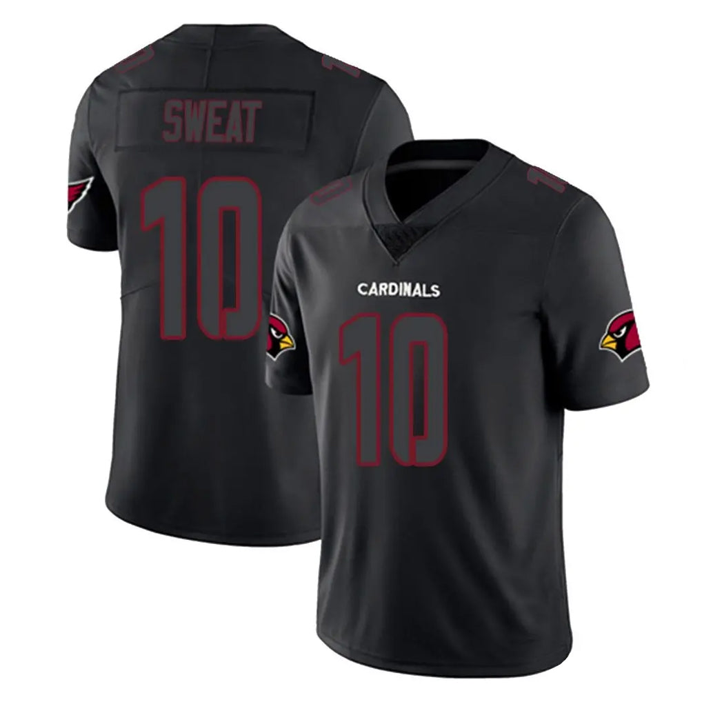 A.Cardinals #10 Josh Sweat Player Black Impact Limited Home Game Gdoa Stitched Jerseys