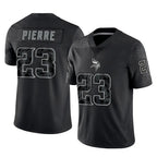 M.Vikings #23 James Pierre Player Black Reflective LImited Home Game Gdoa Stitched Jerseys