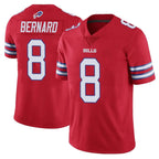 B.Bills #8 Terrel Bernard Player Red Vapor Untouchable Limited Gdoa Stitched Jerseys