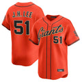 SF.Giants #51 Jung Hoo Lee Player Orange Home Limited Fdoa Stitched Jerseys