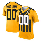 Custom P.Steelers Gold Legend Limited 1933 Throwback Performance Home Game Any Name & Numbers Gdoa Stitched Jerseys