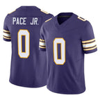 M.Vikings #0 Ivan Pace Jr. Player Purple Limited Classic Vapor F.U.S.E. Home Game Gdoa Stitched Jerseys
