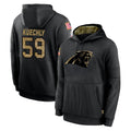 C.Panthers #59 Luke Kuechly Player Black Salute to Service Pullover Hoodies Limited Game Gdoa Stitched Jerseys