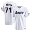 H.Astros #71 Josh Hader Player White Throwback Cooperstown Collection Limited Gdoa Stitched Jerseys