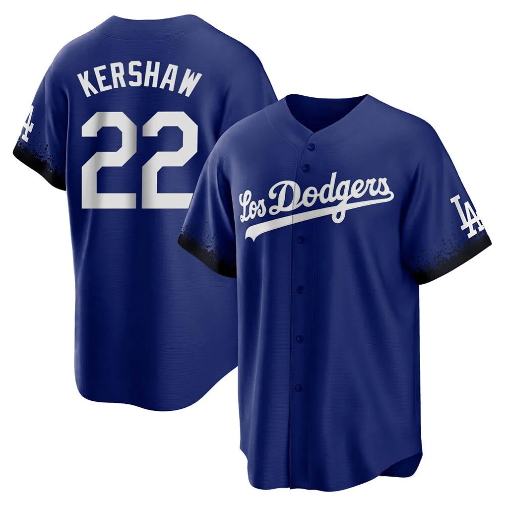 LA.Dodgers #22 Clayton Kershaw Player Royal City Connect Home Game Fdoa Stitched Jerseys