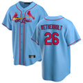 St. Louis Cardinals #26 JJ Wetherholt Player Light Blue Home Game Fdoa Stitched Jerseys