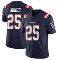 NE.Patriots #25 Marcus Jones Player Navy Vapor Untouchable Home Game Gdoa Stitched Jerseys
