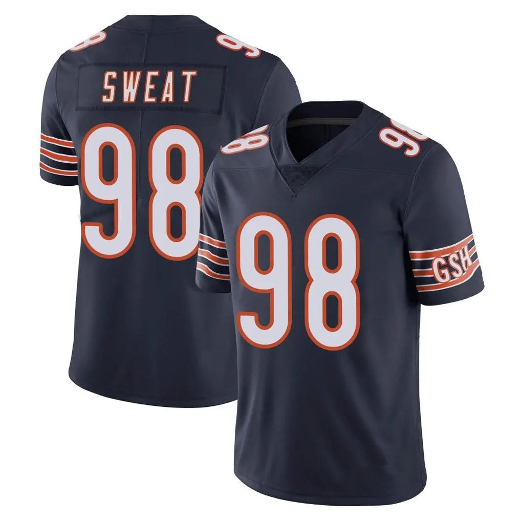 C.Bears #98 Montez Sweat Player Navy Vapor Untouchable Limited Home Game Gdoa Stitched Jerseys