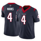 H.Texans #4 Woody Marks Player Navy Limited Vapor F.U.S.E. Home Game Gdoa Stitched Jerseys
