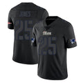 NE.Patriots #25 Marcus Jones Player Black Impact LImited Home Game Gdoa Stitched Jerseys