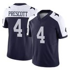 D.Cowboys #4 Dak Prescott Player Navy-White Limited Alternate Vapor F.U.S.E. Home Game Gdoa Stitched Jerseys