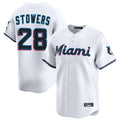 M.Marlins #28 Kyle Stowers Player White  Home Limited Fdoa Stitched Jerseys