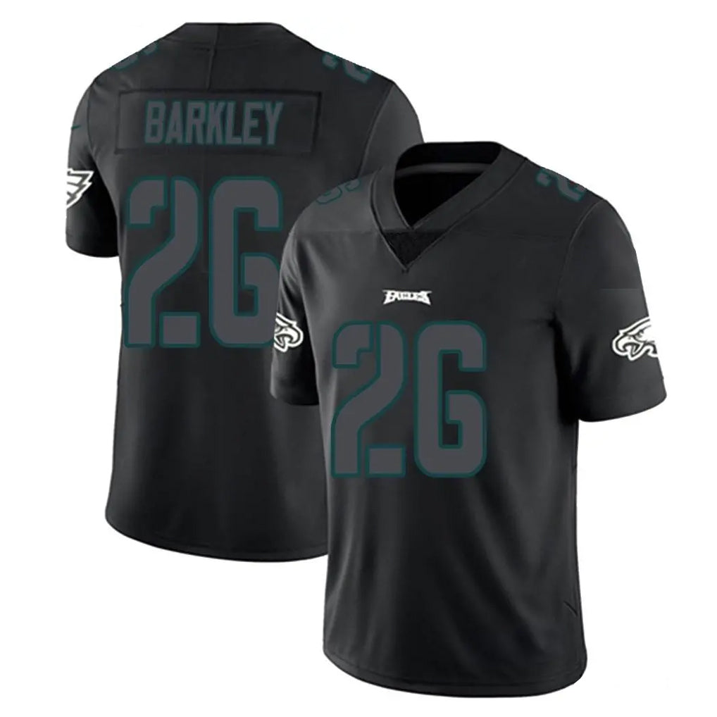 P.Eagles #26 Saquon Barkley Player Limited Black Impact Home Game Gdoa Stitched Jerseys