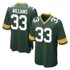 GB.Packers #33 Evan Williams Player Green Home Game Gdoa Stitched Jerseys