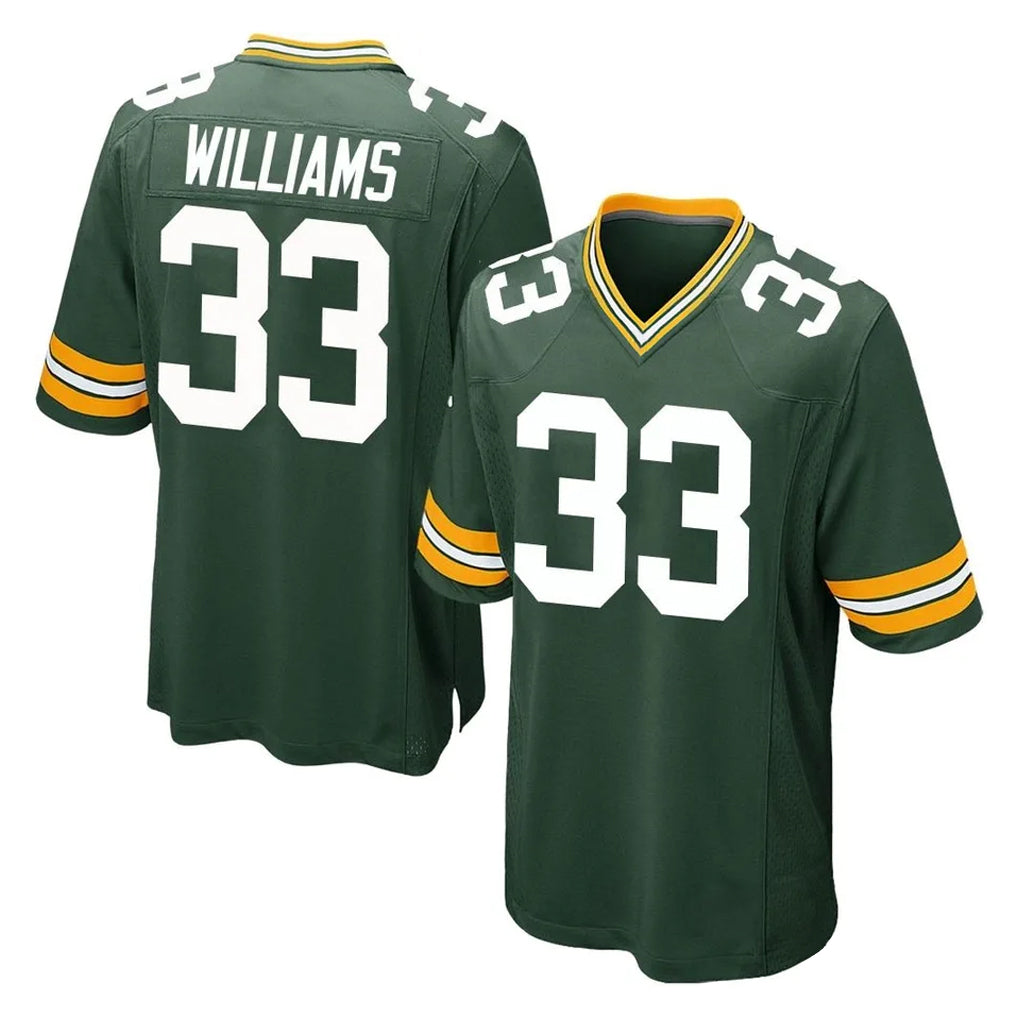 GB.Packers #33 Evan Williams Player Green Home Game Gdoa Stitched Jerseys