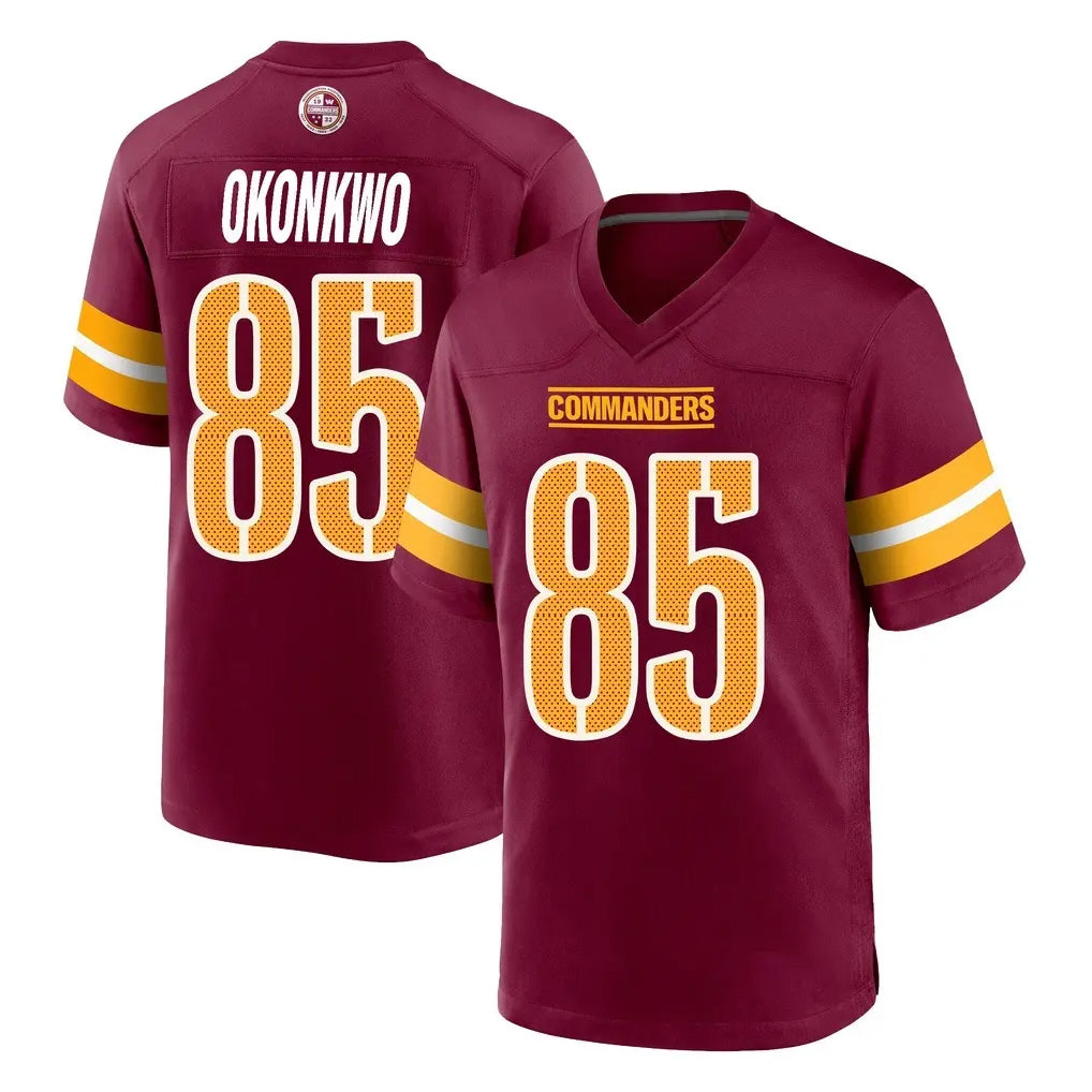 W.Commanders #85 Chig Okonkwo Player Burgundy Home Game Gdoa Stitched Jerseys