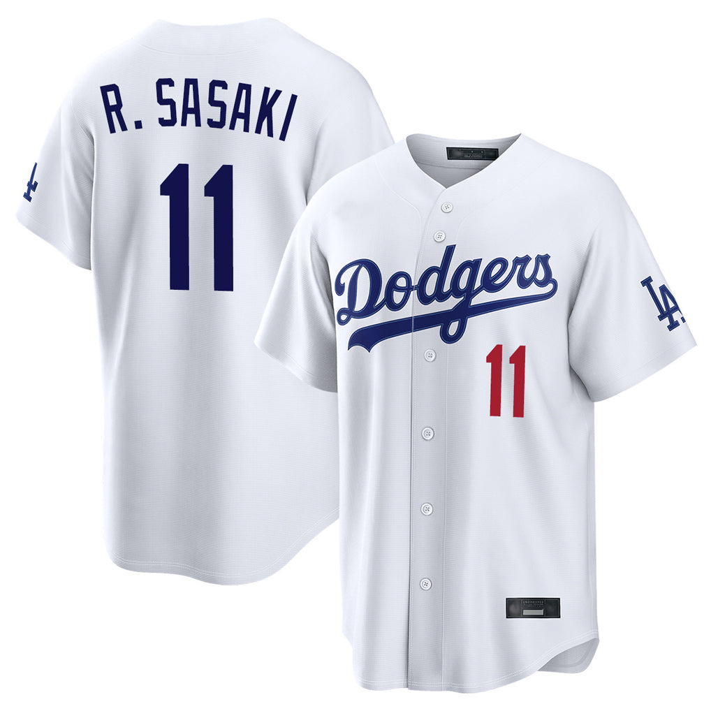 LA.Dodgers #11 Roki Sasaki Player White Home Game Fdoa Stitched Jerseys