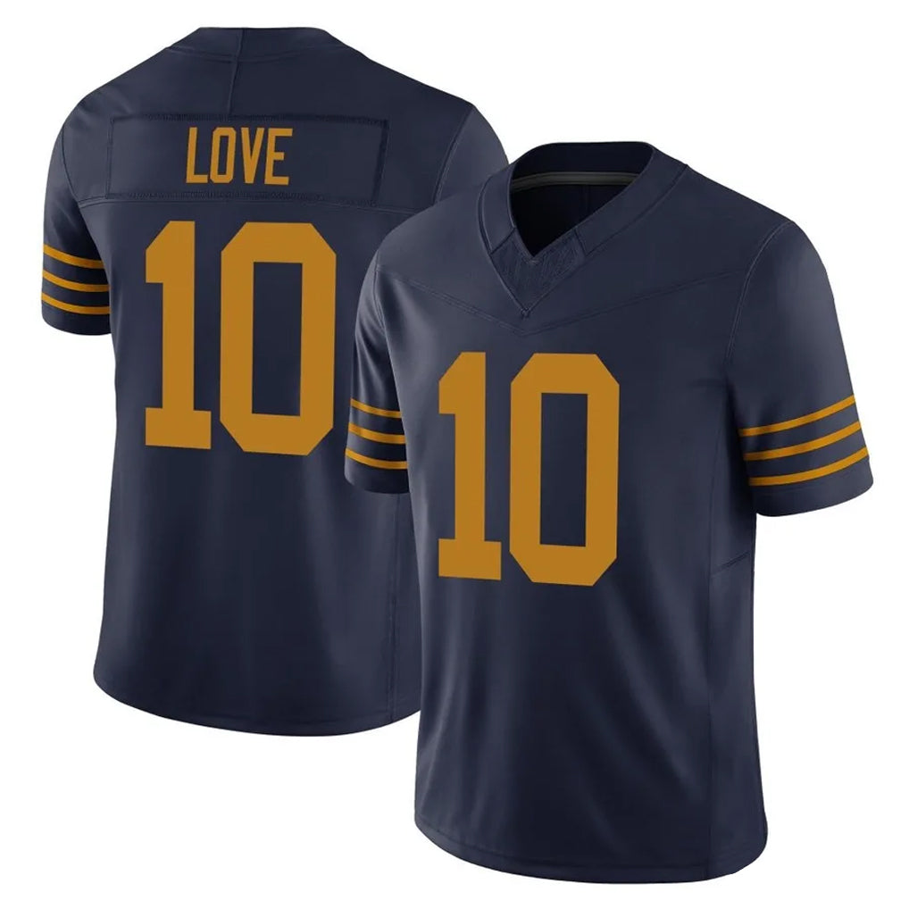 GB.Packers #10 Jordan Love Player Navy The 1923 Classic Vapor F.U.S.E. Home Game Gdoa Stitched Jerseys