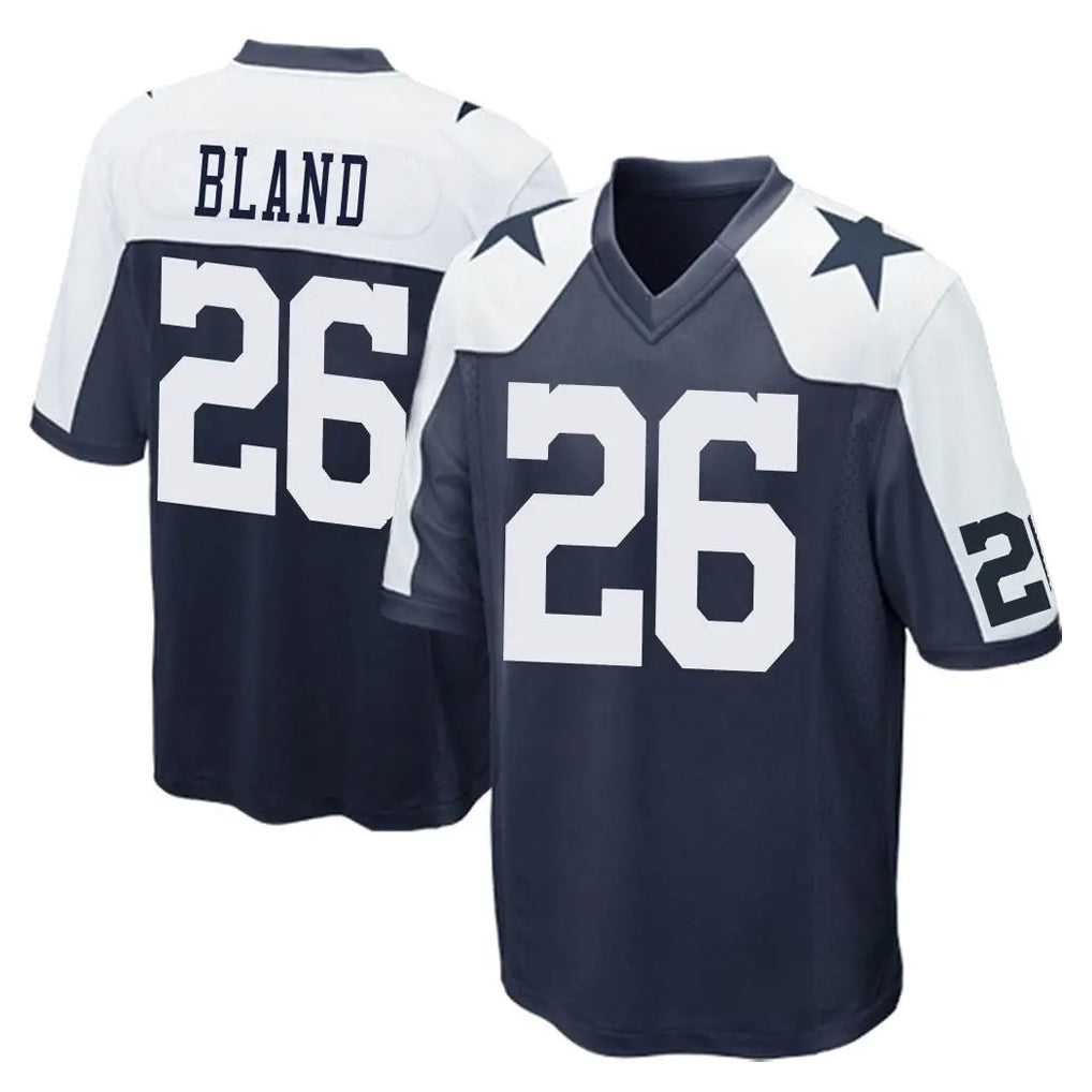 D.Cowboys #26 DaRon Bland Player Navy-White Alternate Home Game Gdoa Stitched Jerseys