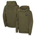 A.Falcons ## Falcons Blank Player Olive 2025 Salute to Service Fleece Hoodie Gdoa Stitched Jerseys