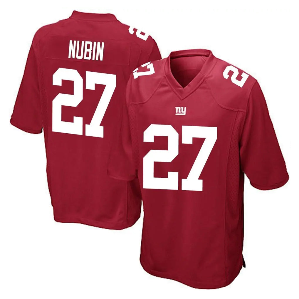 NY.Giants #27 Tyler Nubin Player Red Home Game Gdoa Stitched Jerseys