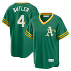 Athletics #4 Lawrence Butler Player Kelly Green Cooperstown Collection T-shirt Game Gdoa Stitched Jerseys